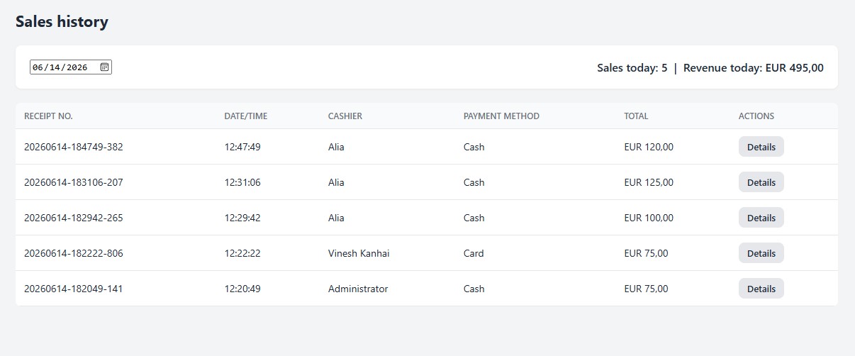 Offline Kassa / POS System